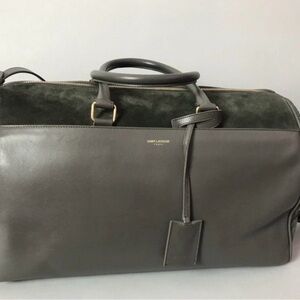 RARE Saint Laurent Gray Duffle Bag